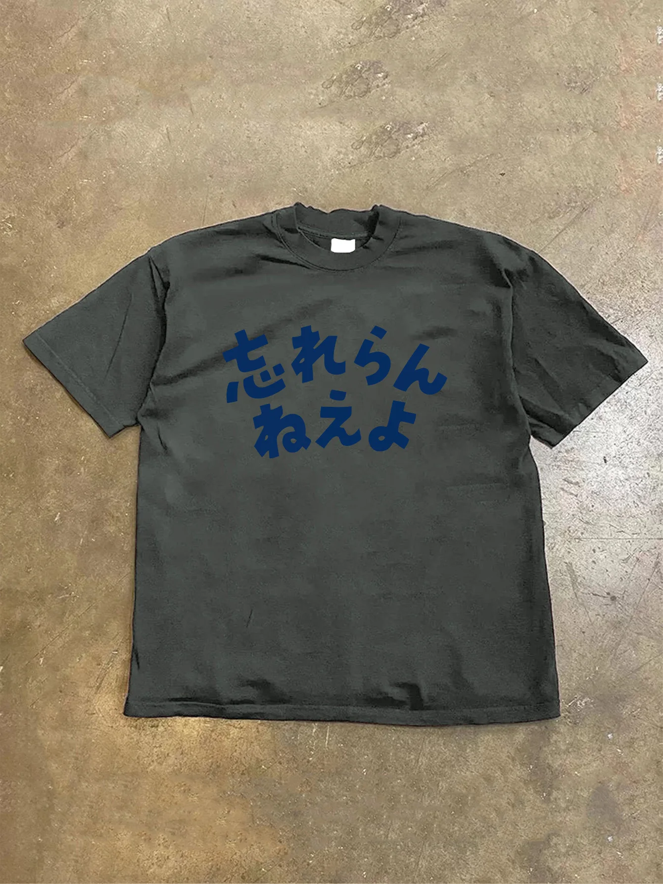 Summer Casual Short Sleeve T-Shirt Vibrant Blue Cartoon Graphic Print Cotton Regular Fit Round Neck Breathable Loose Unisex Tee 3