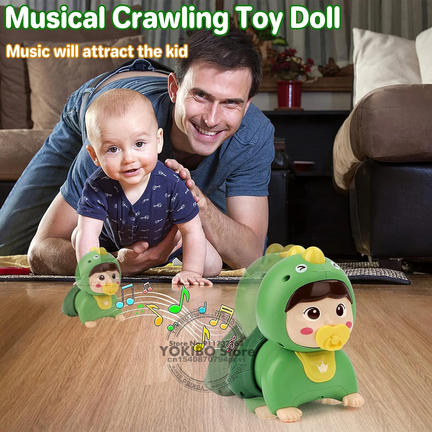 Crawling Baby Toys 6 to 12 Months Toddler Musical Toys Baby Toys 0 6 Months Early Educational Toys for Infant Toys 12-18 Months 2