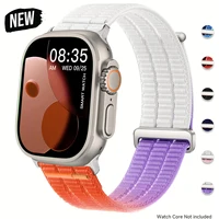 Bracelet en nylon pour Apple Watch Ultra 2 3 49mm 44mm 40mm 46mm 42 45mm, bracelet sport pour Apple Watch Series 11 10 SE3 8 9 6