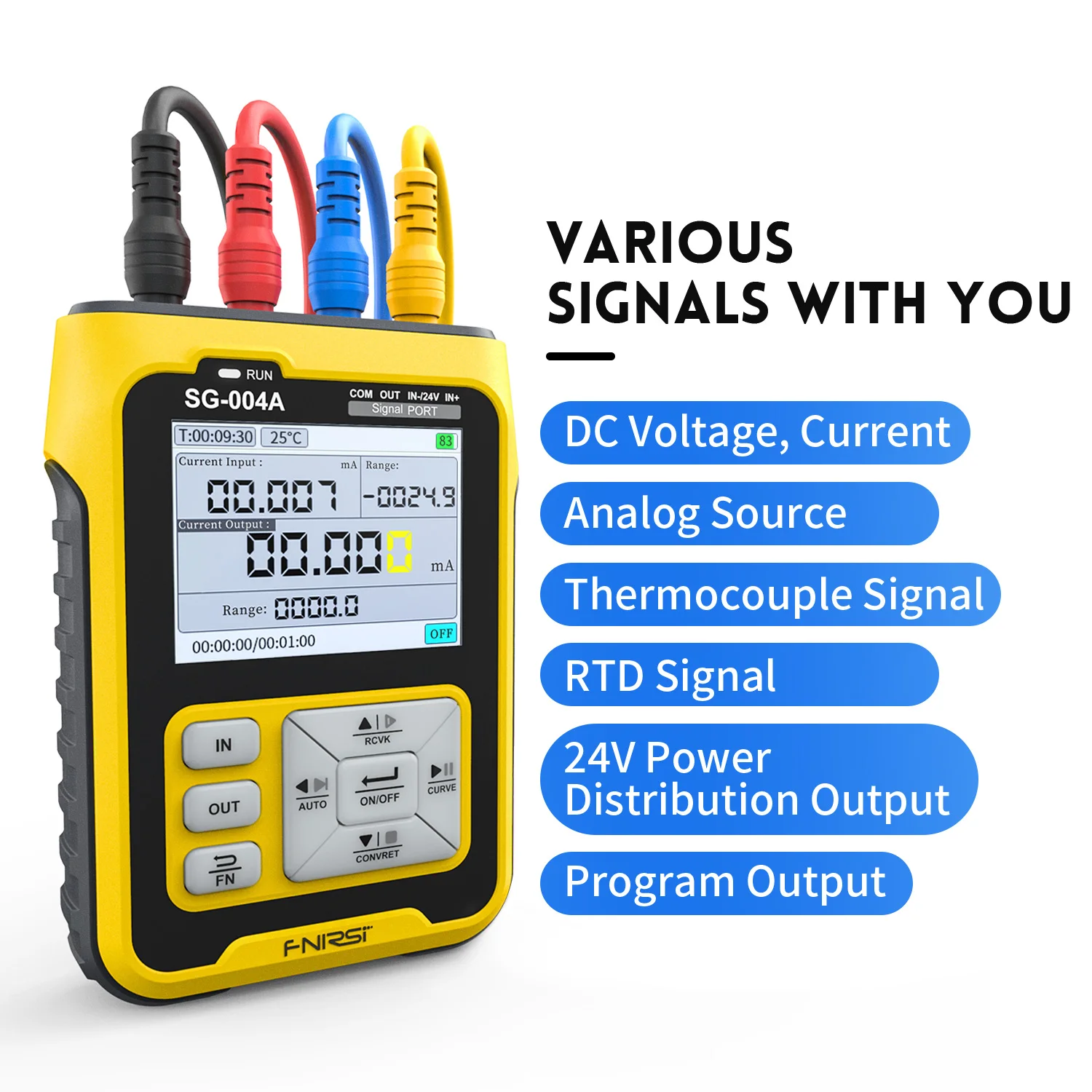 FNIRSI SG-004A 4-20mA Multifunctional Signal Generator PT100 Thermocouple Resistance Pressure Transmitter Process Calibrator 3
