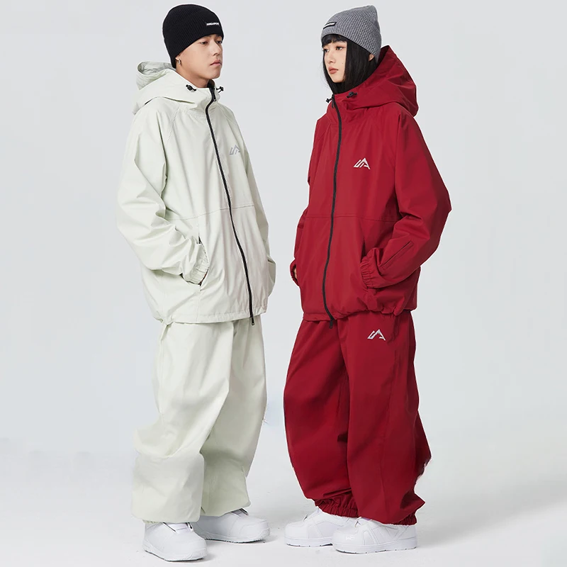 2026 Erwachsenen-Skianzüge: Neue, lockere, warme Skibekleidung für Paare – Winddichter Winter-Schneeanzug, professioneller wasserdichter Snowboard-Hoodie und -Hose – Detail 5