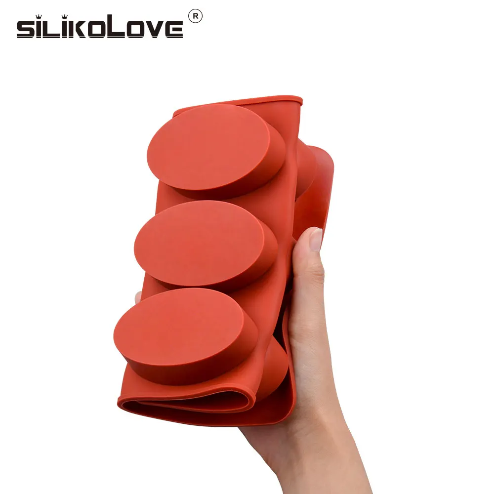 SILIKOLOVE 9 Cavity Oval Soap Mold Silicone Soap Molds For DIY Making silicone mold soap molds