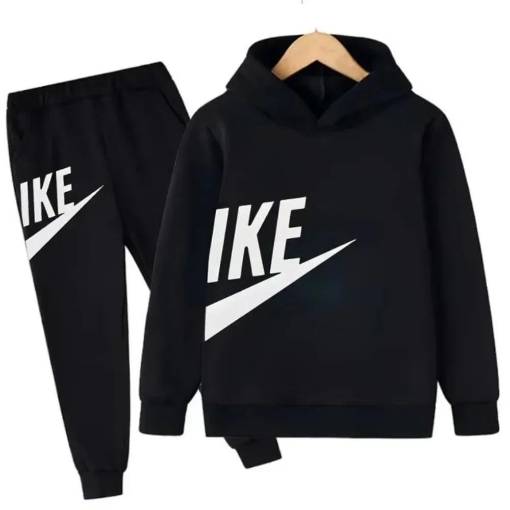 Kids [Brand-like/Trendy Word] Hoodie + Pant 2pcs Set | Boys & Girls Casual Tracksuit [Season] 1