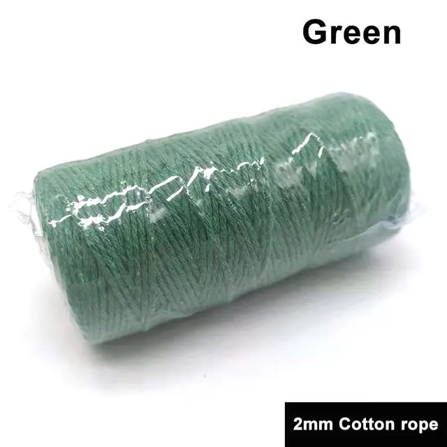 100M/Roll 100% Cotton Rope colorful twine Macrame cord string thread DIY Home Textile Wedding Decorative supply 