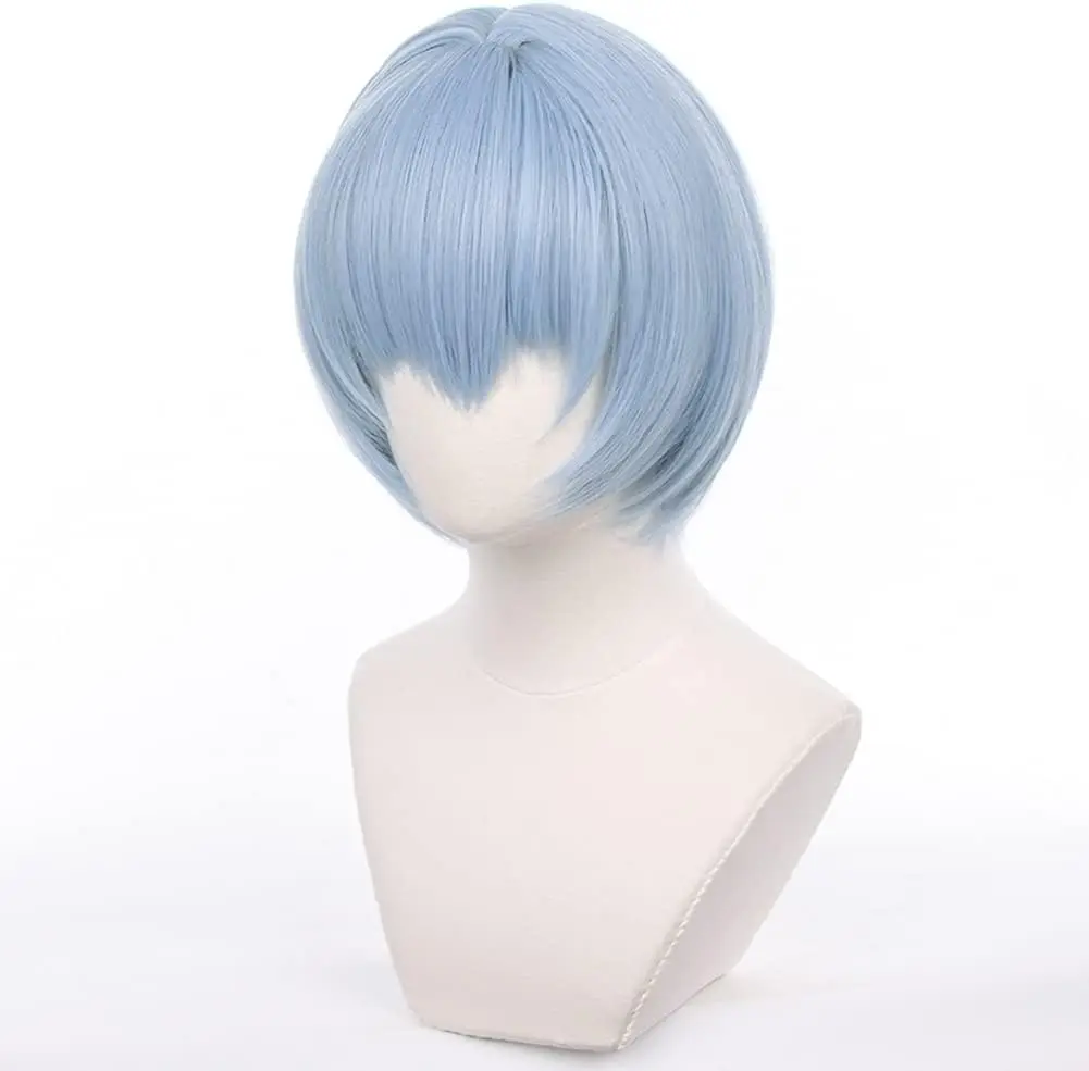 Asuka Langley Perücke Orange Evangelion Asuka Langley Cosplay Perücke mit Clip Pferdeschwanz Twin Pferdeschwanz Gerade Orange Anime Cosplay Perücke – Detail 12