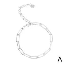 Exquisite Dazzling Chain Bracelet - Delicate and Trendy Hand Ornament with Captivating Shine (A)
