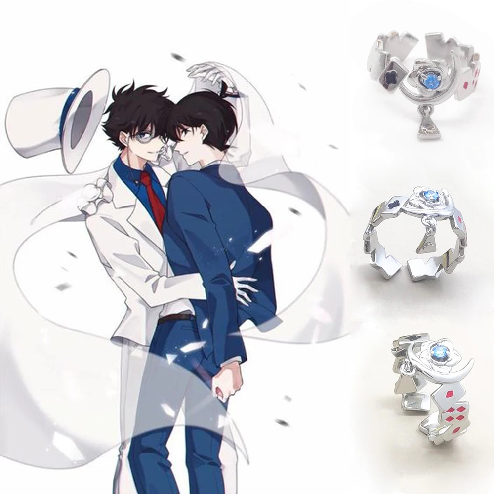 Anime-Detective-Conan-Kaitou-Kiddo-Theme-Finger-Rings-Kuroba-Kaito ...