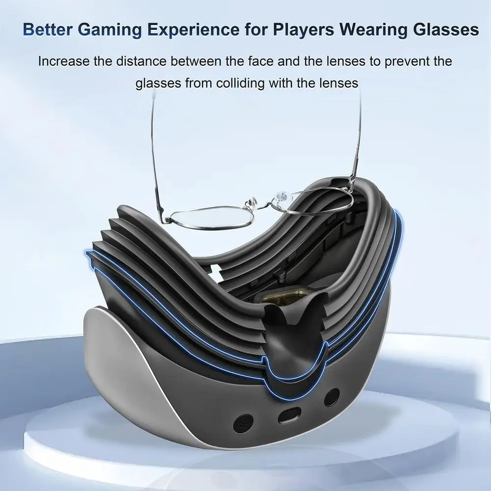 Vr Face Cushion Pad Staffa Per Interfaccia Facciale Face Cover Abs Magnetic Quick Release Comoda Sostituzione Del Pad In Silicone