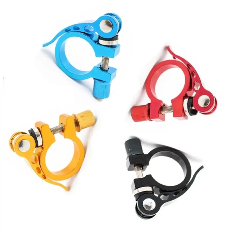 Bike Seatpost Clamp MTB Quick Releas Ultralight Aluminium Alloy Bicycle Seat Post Mount 25.4/28.6/31.8/34.9mm Cycling Accessorie bike seatpost clamp