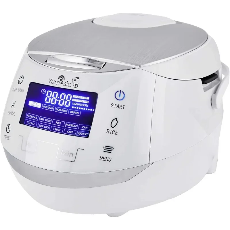 

Yum Asia Sakura Rice Cooker with Ceramic Bowl and Advanced Fuzzy Logic (8 Cup, 1.5 Litre) 6 Rice Cook Functions