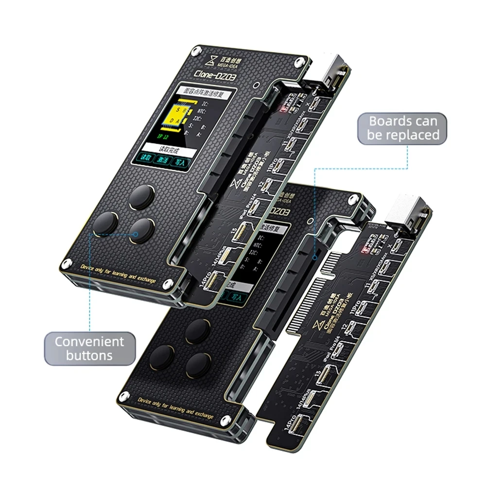 Qianli Mega-Idea Clone Dz03 Dot Matrix Projector Flex Cable Programmatore Senza Saldatura Per Iphone 8-14 Pro Max Face Id Repair Tools