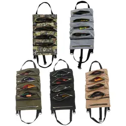 Multifunctional Tool Bag Case Waterproof Oxford Canvas Folding Wrench Roll Pouch Hanging Roller Tool Bags