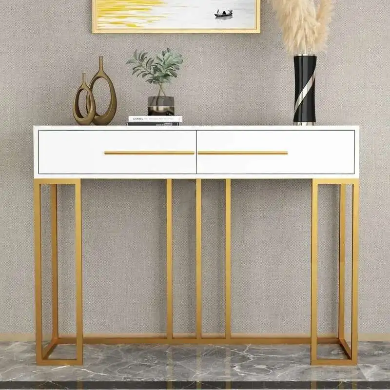 Nordic Home Living Room Sofa Tables Creative Designer Furniture Leisure Storage Desk Light Luxury Hallway Porch Console Table