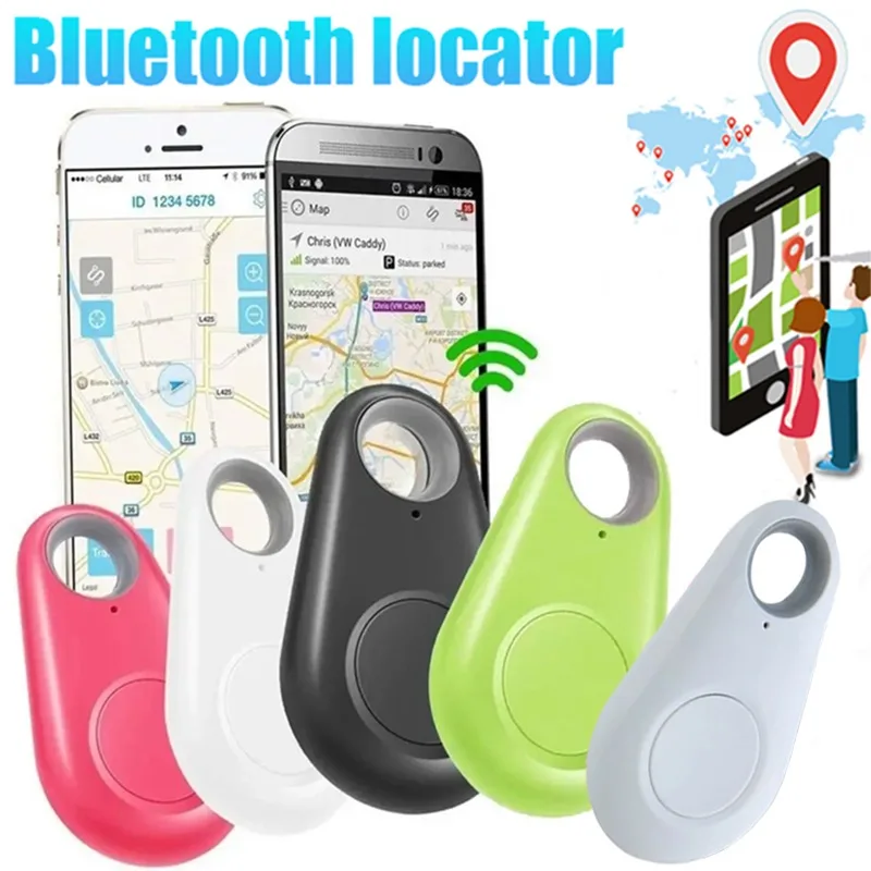 Mini Smart Wireless Bluetooth Tracker GPS Locator Device Alarm Tracker Pet Kids Key Car Bag Suitcase Anti-Lost
