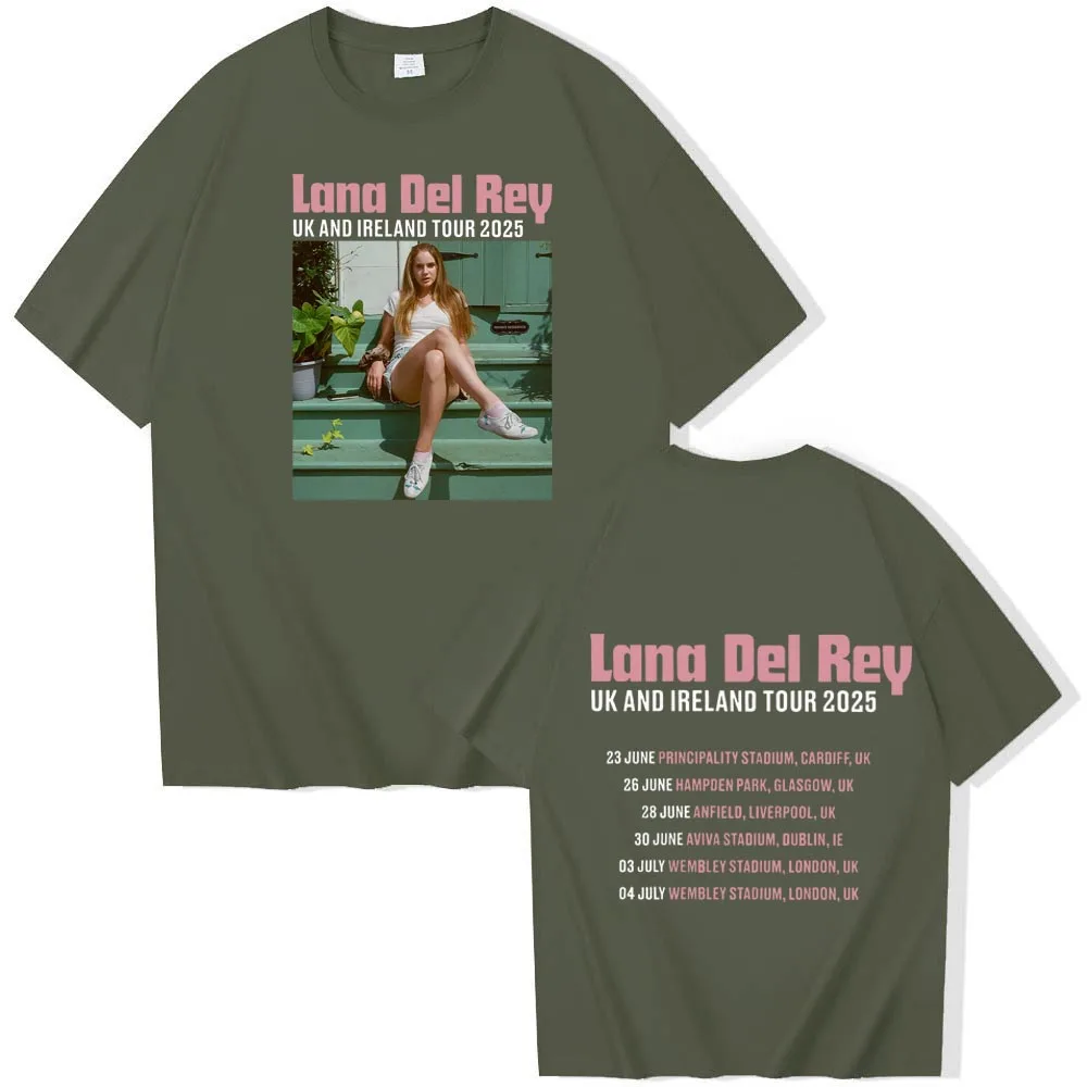 Lana Del Rey Uk And Ireland Stadium Tour 2025 Shirt O-Neck Short