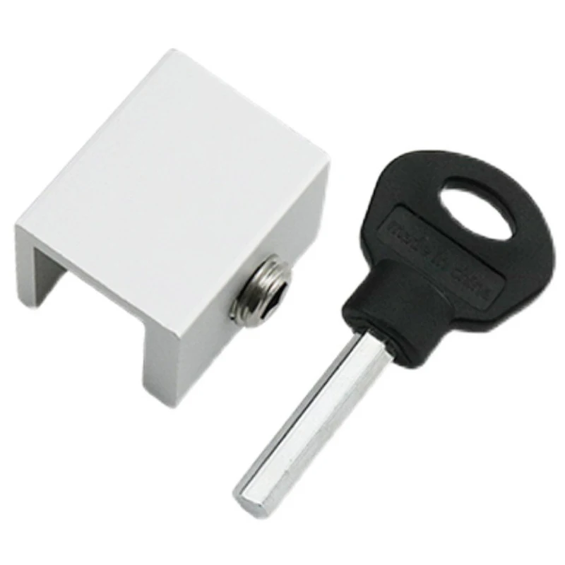2Pcs Aluminum Window Lock Locator Adjustable Sliding Window Lock Stopper Safety Locks Anti-theft Door Home Hardware Parts