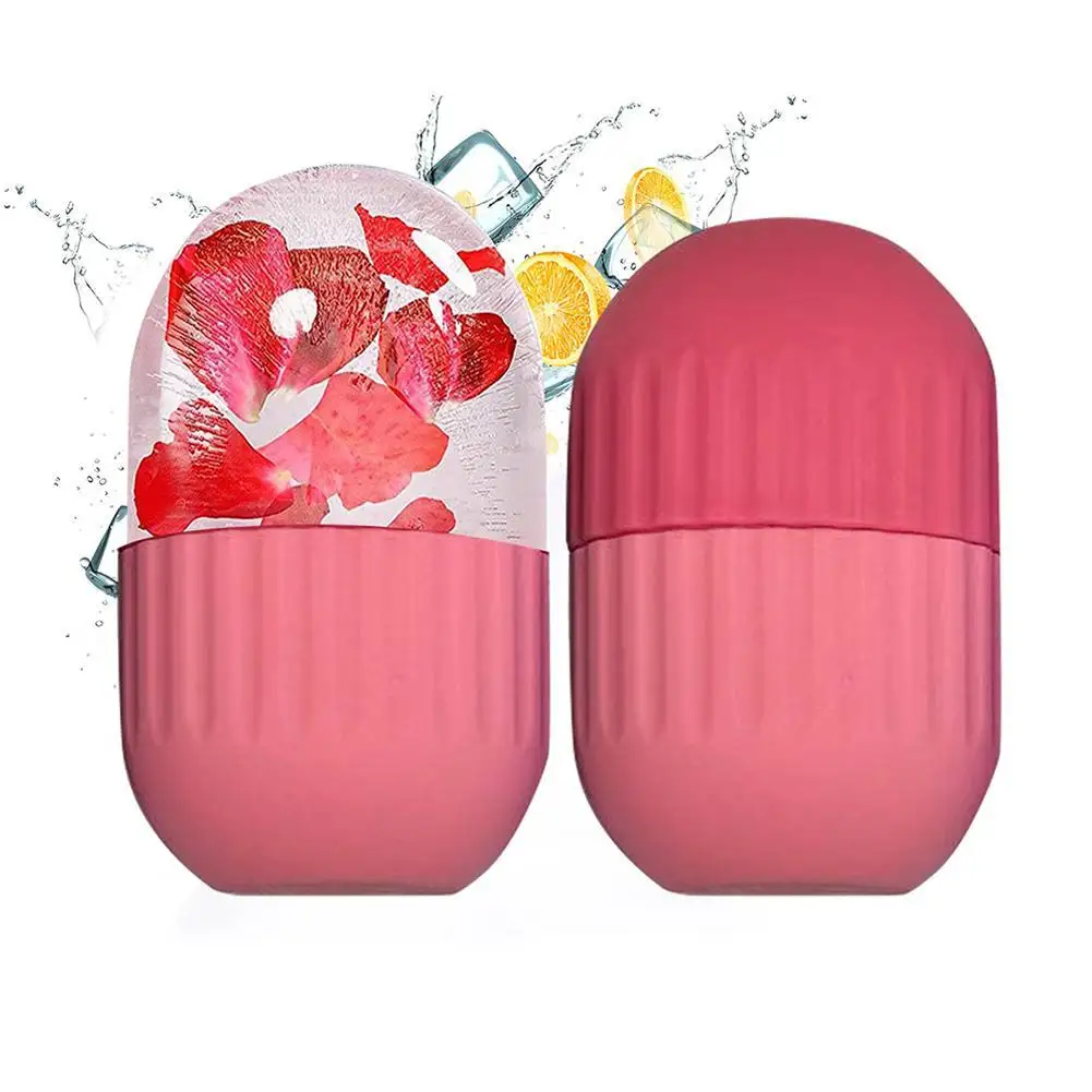 실리콘 아이스 큐브 트레이, 뷰티 리프팅 아이스볼 페이스 마사지기, 컨투어링 아이 롤러, 페이셜 트리트먼트, 여드름 감소 스킨 케어 