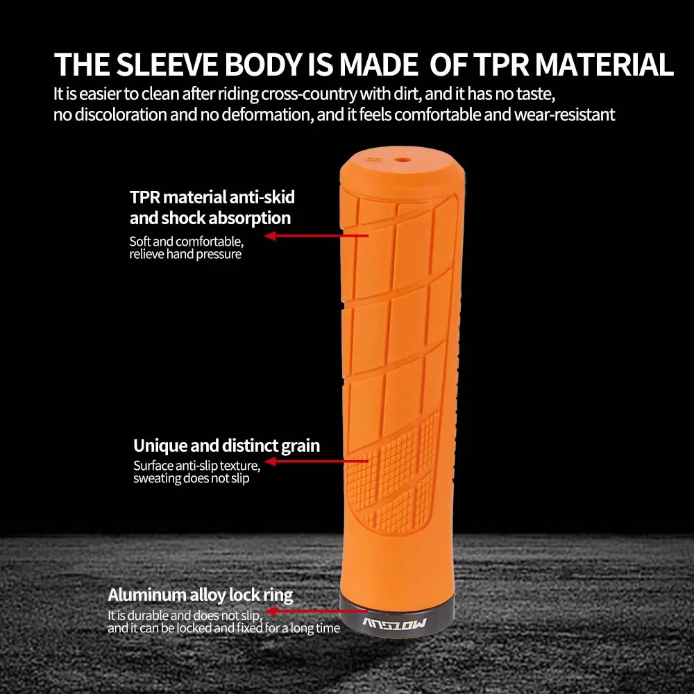 Bicycle Handlebar Grips MOTSUV MTB Bike TPR Shockproof Anti-Slip