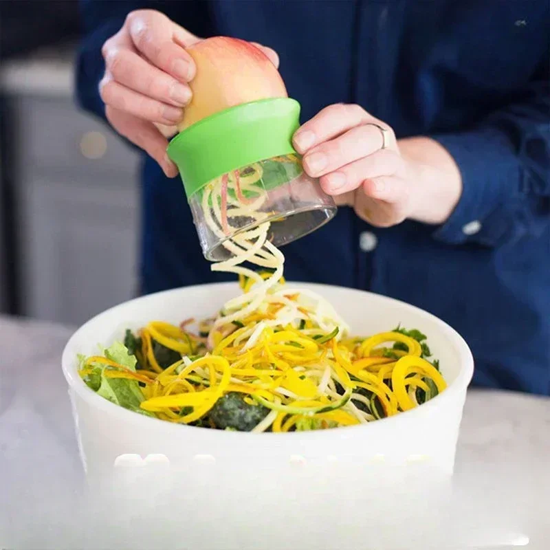 Description Picture 5 of itemRotary Grater Handheld Fruit and Vegetable Slicer Adjustable Spiral Grater Multi-function Cutter Salad Tools Kitchen Accessories