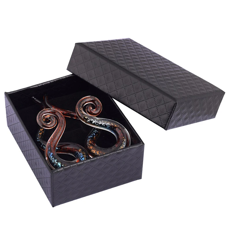 2 Stück Pyrex Glas Ohrstöpsel Tunnel Ohr Spirale Kegel Knorpel Ohrring Messgeräte Expander Bahre Flesh Oreja Piercing Körperschmuck – Detail 22