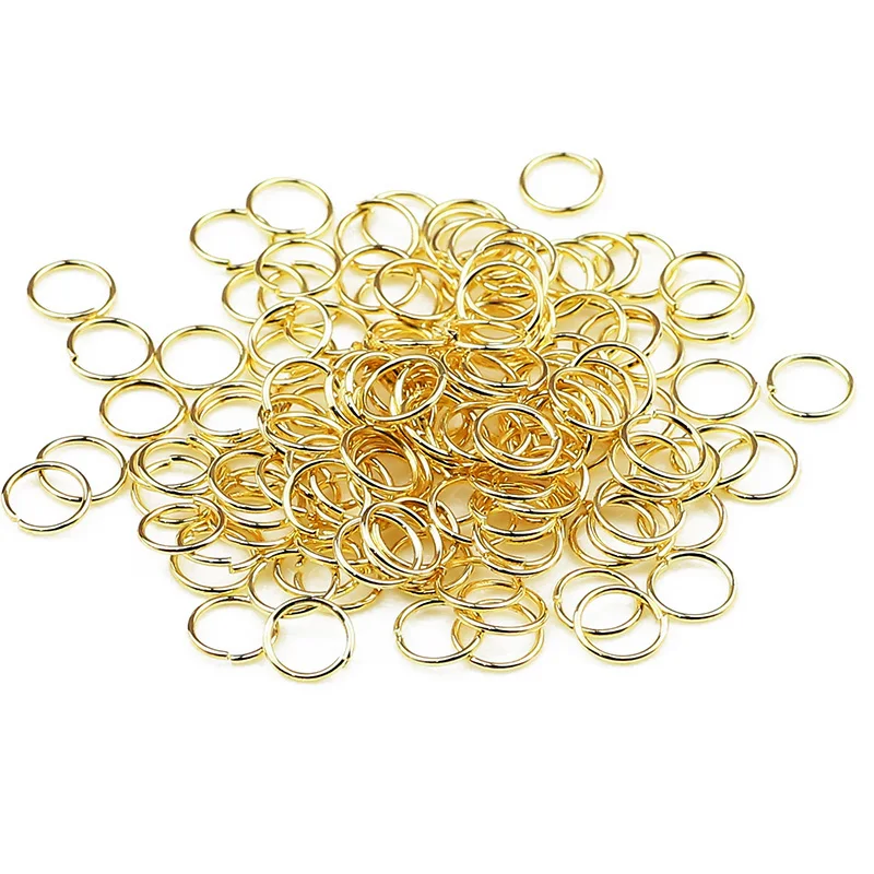 Kc Gold Color Alloy Jewelry Open Jump Rings Set Accessories Kit for DIY Bracelet Necklace Chain Making Supplies Findings 4 6 8mm - 6
