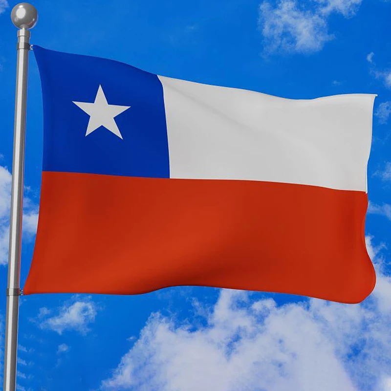 Vlag van Chili Dubbel Gestikte Decoratieve Land