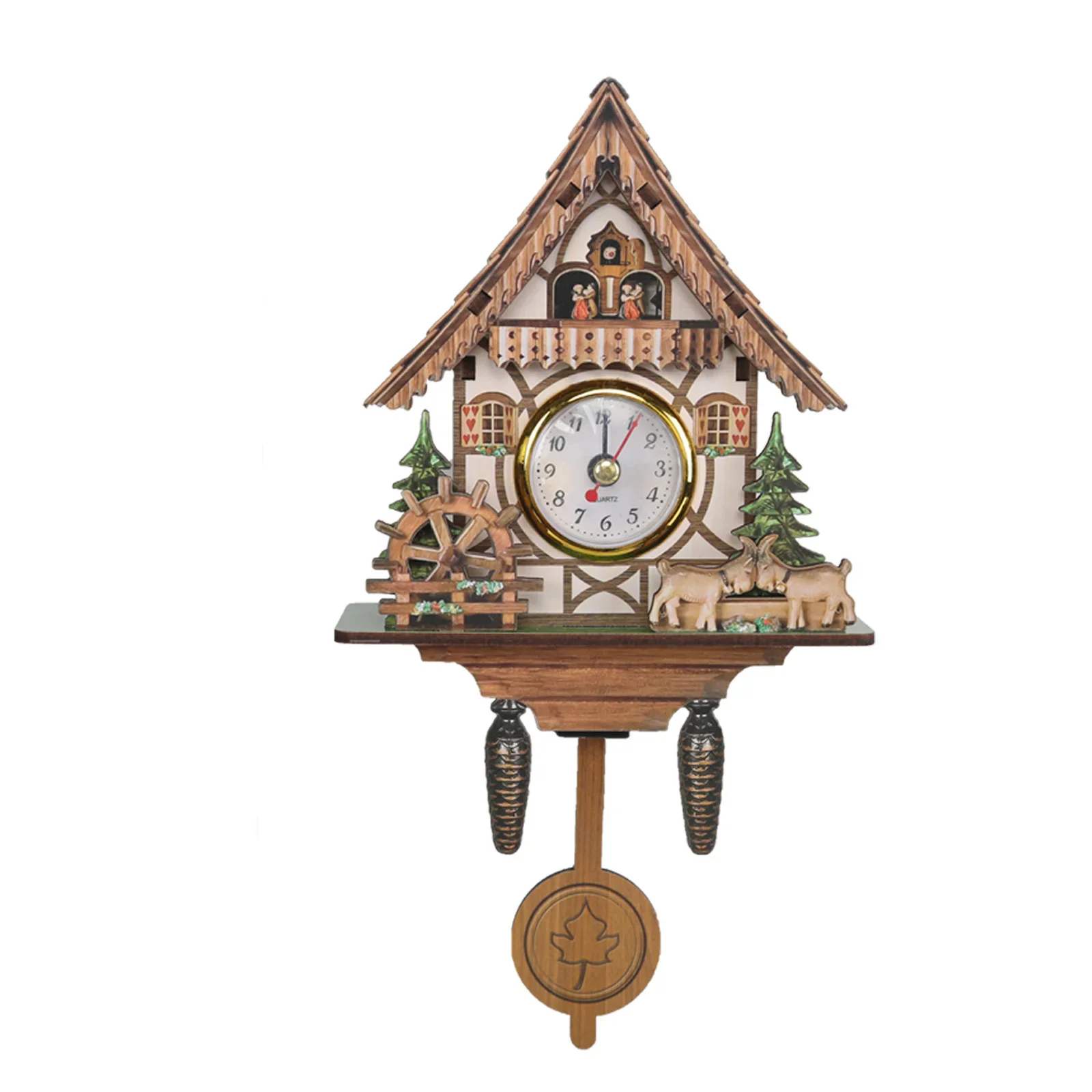 Wooden Hanging Wall Clock Bird Alarm Clock Cuckoo Clocks For Home Decoration Quartz Watch Decorative Home Decor - 3