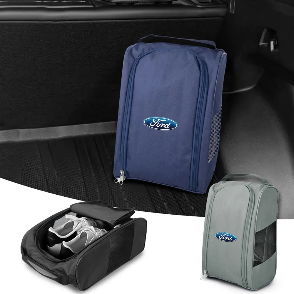 1 Stück Auto-Emblem Sneaker-Aufbewahrungstasche Outdoor-Schuh-Aufbewahrungstasche für Ford Ranger ST Focus Galaxy Mondeo Transit Tourneo Mustang – Detail 2