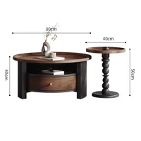 Tables basses modernes de rangement, table basse de luxe tendance, table d'appoint esthétique, mesa de centro, meubles de salon 2