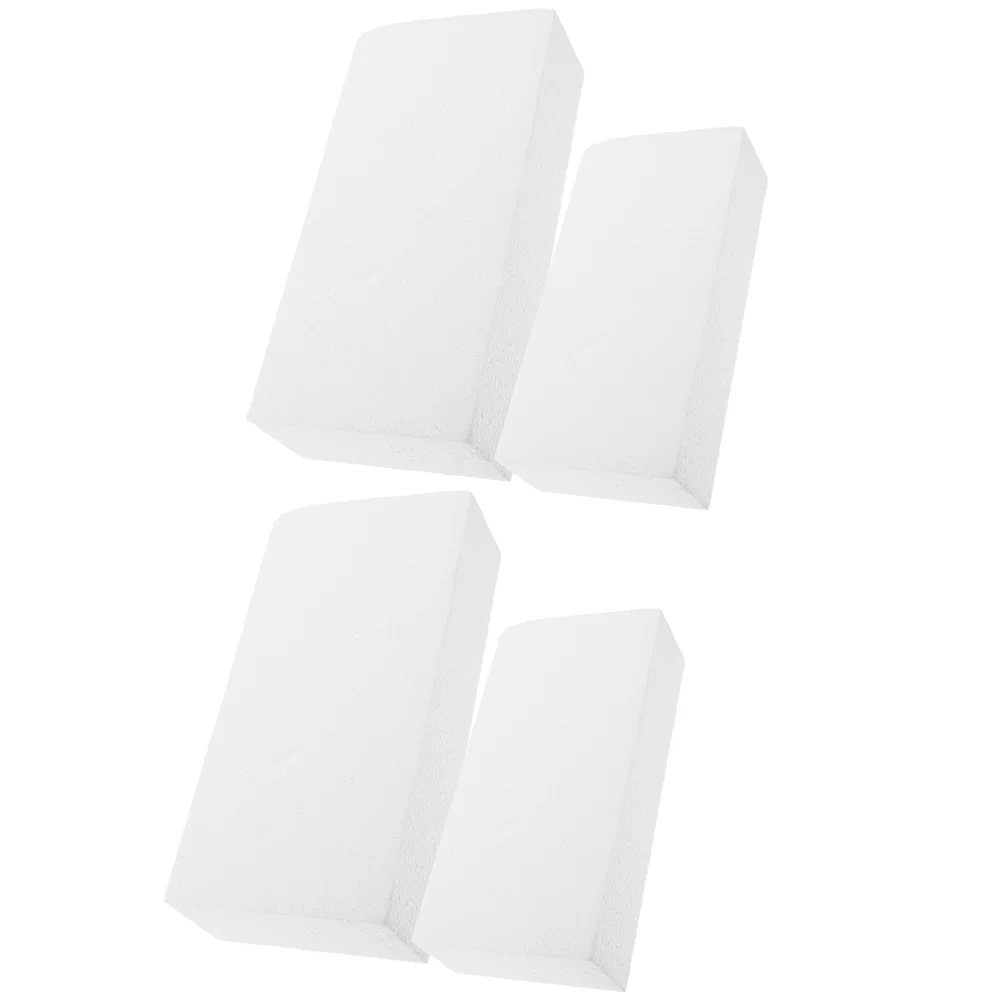 4 Pcs Cake Mold Rectangular Foam Block Graffiti Blocks Party Foams Supplies Flower Arranging Crafting