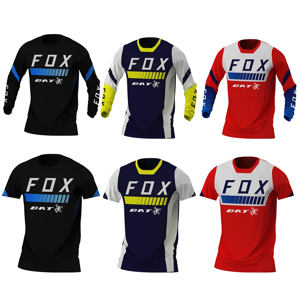 

Men's Long Sleeve Downhill Jersey MTB BATFOX Mountain Bike Motocross Cycling Jersey Mtb Off-Road Jersey Clothing