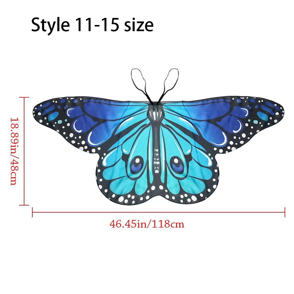 Kids Butterfly Performance Wings Cosplay Accessories Halloween Carnival Props Wing Costumes For Girls Boys Cloak Party FavorGift