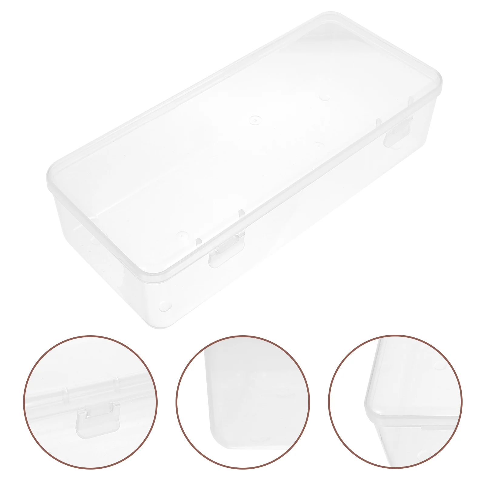 

Rectangular Covered Storage Box Pie Bacon up Plastic Butter Dish with Lid Large