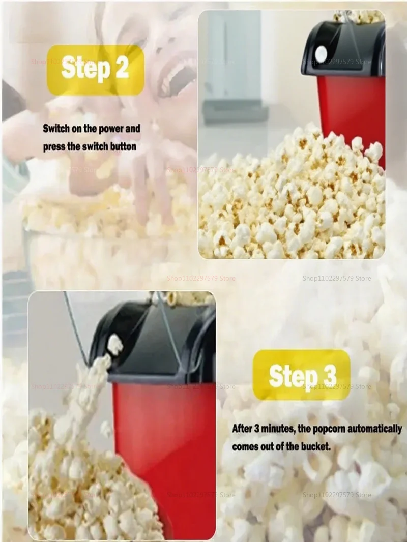 Description Picture 4 of itemMini Electric Popcorn Machine for Home Use Fast Heating Bubble Bag Popcorn Maker Ideal for Movie Nights Parties and Snacks