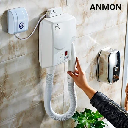 Wall-mounted Professional High-power Hotel Home Bathroom Toilet Wall-mounted Hair Dryer Hair Dryer Dryer 220v