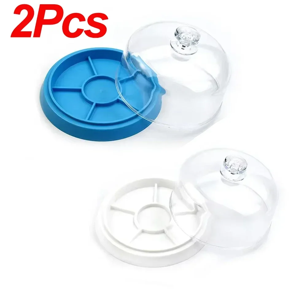 Transparent Dust-Proof Watch Parts Storage Tray with 6 Compartments