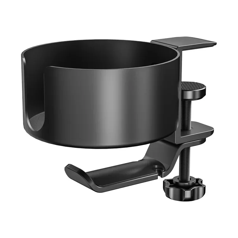 Desk Cup Holder Universal Adjustable Upgraded Arm Clamp Stand Anti-Spill Table Cup Holder For Coffee Mugs Water Bottles