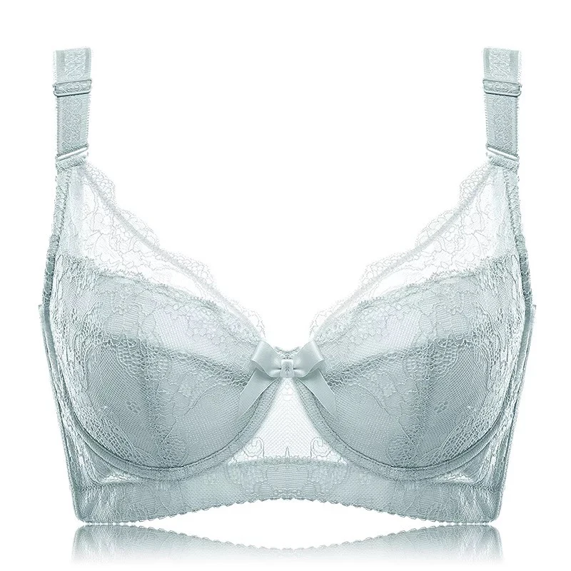 Reggiseno in pizzo da donna a copertura totale con ferretto leggermente imbottito Balconette 34 36 38 40 42 44 46 BBEFGH IJ - immagine 5