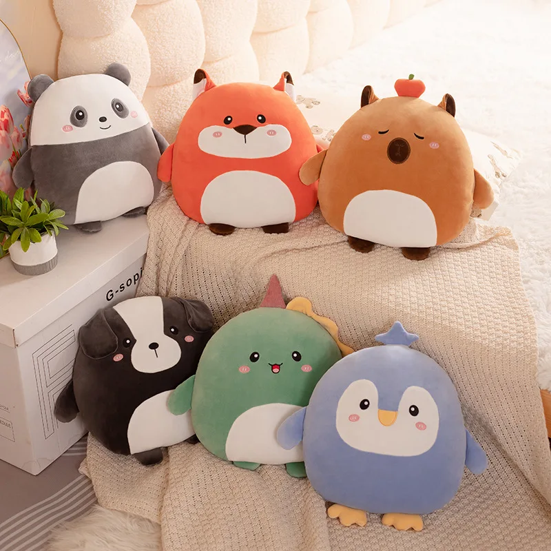 Cuddly Kawaii Animal Plush Pillow - Soft and Squishy Plushie Toy