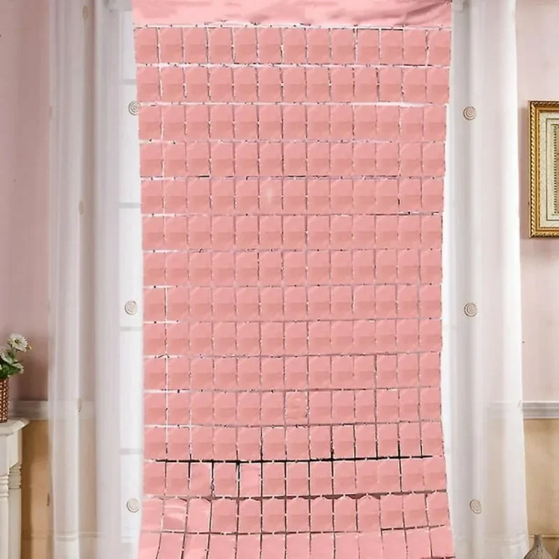 2M Glitter Sequin Backdrop Wedding Birthday Baby Shower Decor Reusable Sparkly Background Wall Party Photo Booth Decoration