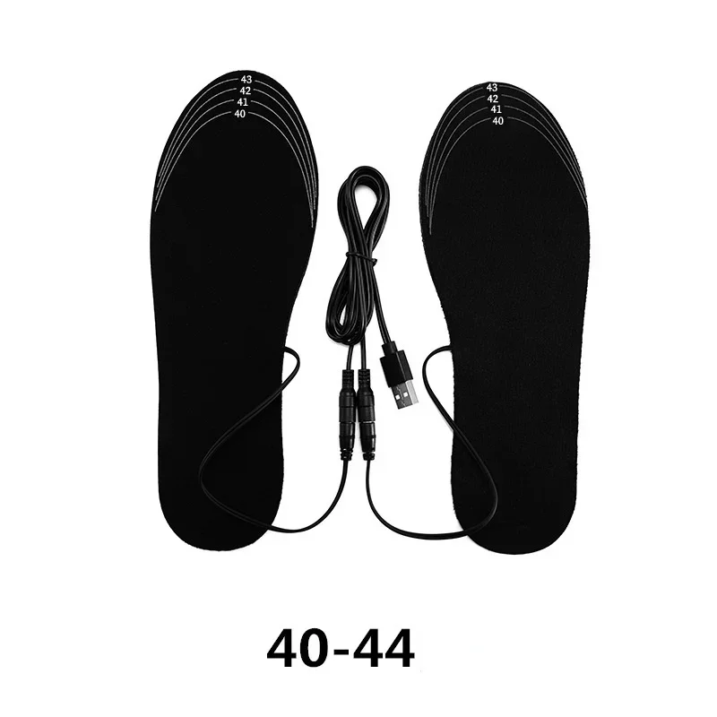 USB Rechargeable Heated Insoles Size 35-46 DIY Customizable Electric Heated Shoes Pad for Outdoor Skiing Winter Foot Warmers shoe insoles,heated shoe insoles
