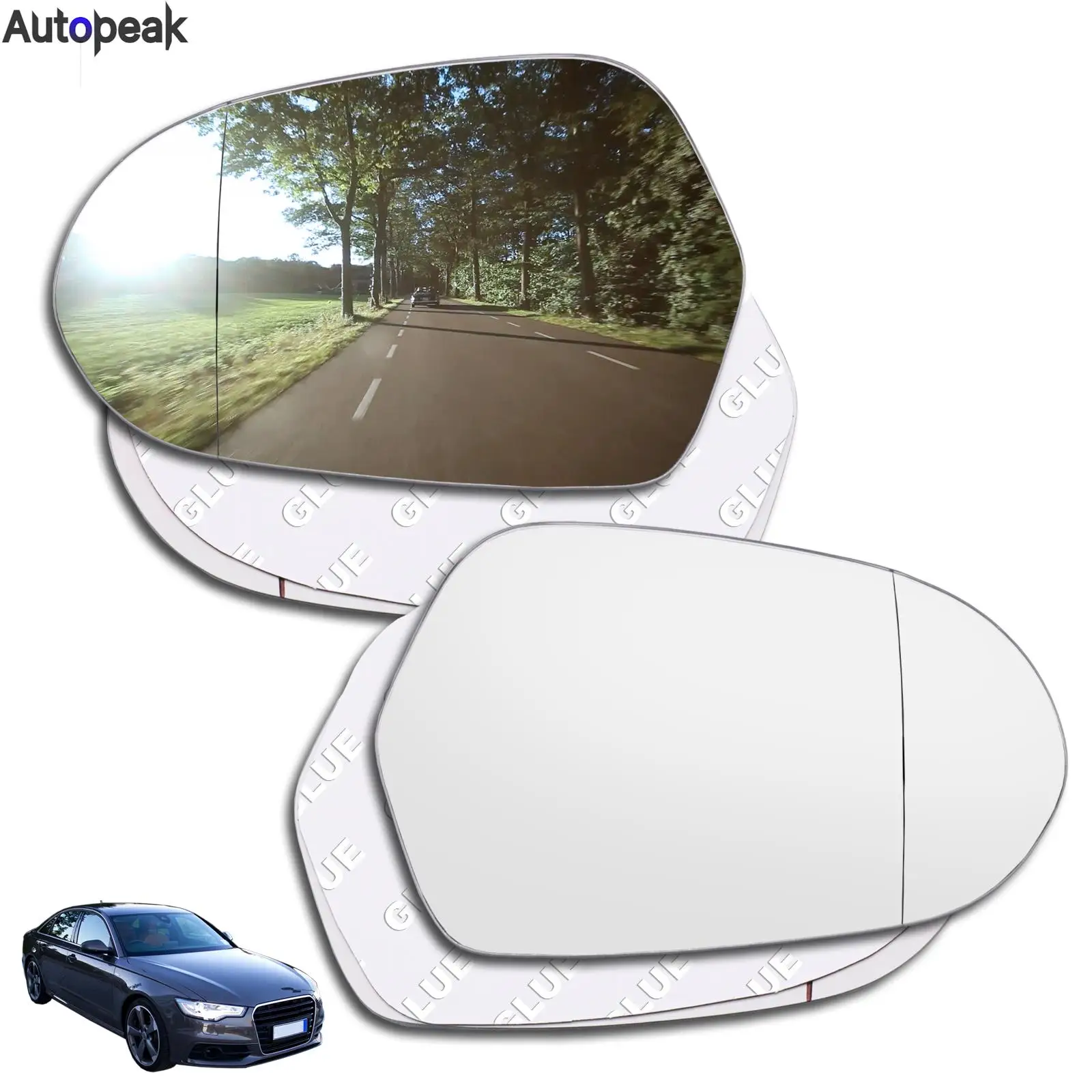 Side Mirror Glass For Audi A6 C7 C7.5 S6 4G 2012 2013 2014 2015 2016
