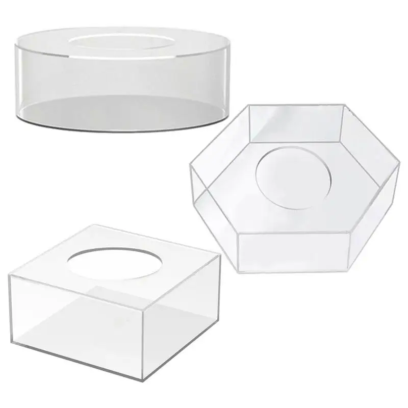 HK07097-Plateau à gâteau rond en acrylique. 2 pièces. bord de gâteau plus  lisse. grattoir. décoration ronde. bricolage. Base de gâ - Cdiscount Maison