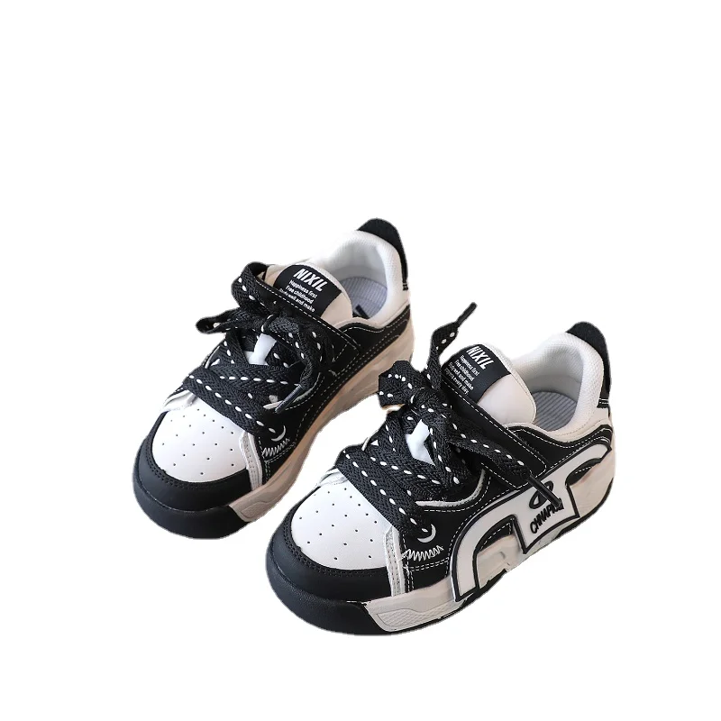 

Childrens Anti-Slippery Breathable Chunky Sneakers Design Bread Shoes Boys Girls High Quality Running Sports Shoes