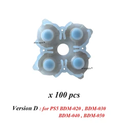100 PCS Conductive Rubber Adhesive Pads for PlayStation Controllers (P5 Version D 100)