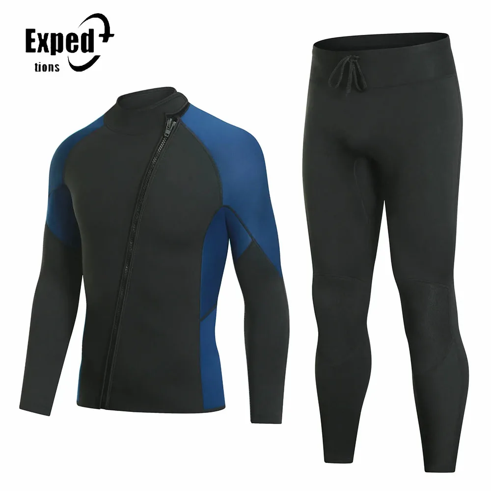 

3MM Neoprene Wetsuit Winter Diving Jacket Long Sleeve Men Snorkeling Coat Male Surfing Jacket Fishing Thermal Swimwear