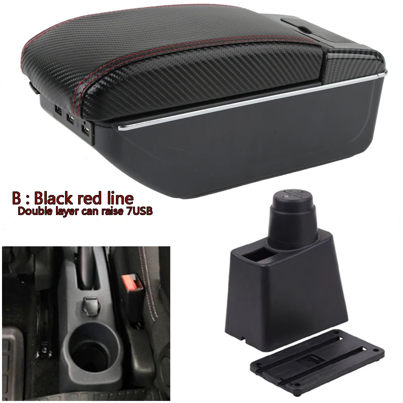 

For Renault Logan 2 Armrest For Renault Sandero 2 Car Armrest box Interior special Retrofit parts Accessories Center Storage box