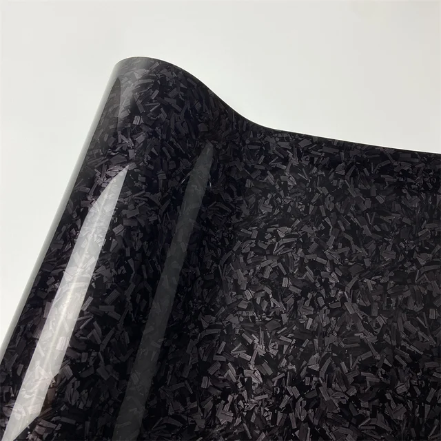 Glossy Black Forged Carbon Vinyl Wrap Auto Motorcycle Self-Adhesive Sticker Forged Carbon Car Body Film Tuning Wrapping Foil 1