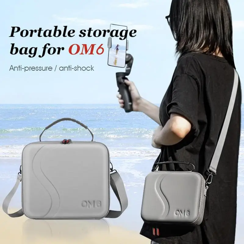 Portable Case Handbag For OM6 Handheld Gimbal Tripod Magnetic Clip Fill Light Clip Storage Bag For DJI Osmo Mobile 6 Access X1I1