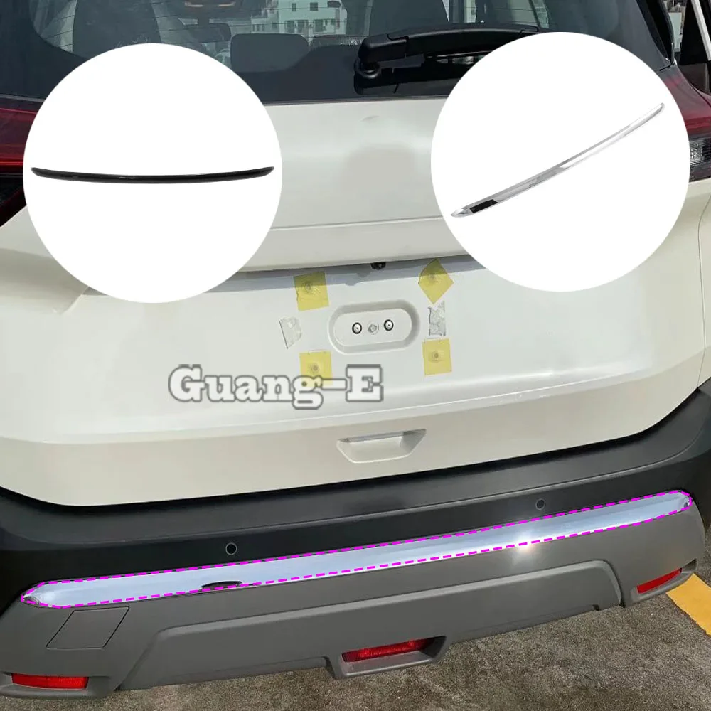 

Car Rear Lower Bumper Cover Molding Trim Guard Protector Frame Styling Decoration For Nissan X-trail Xtrail Rogue 2021 2022 2023